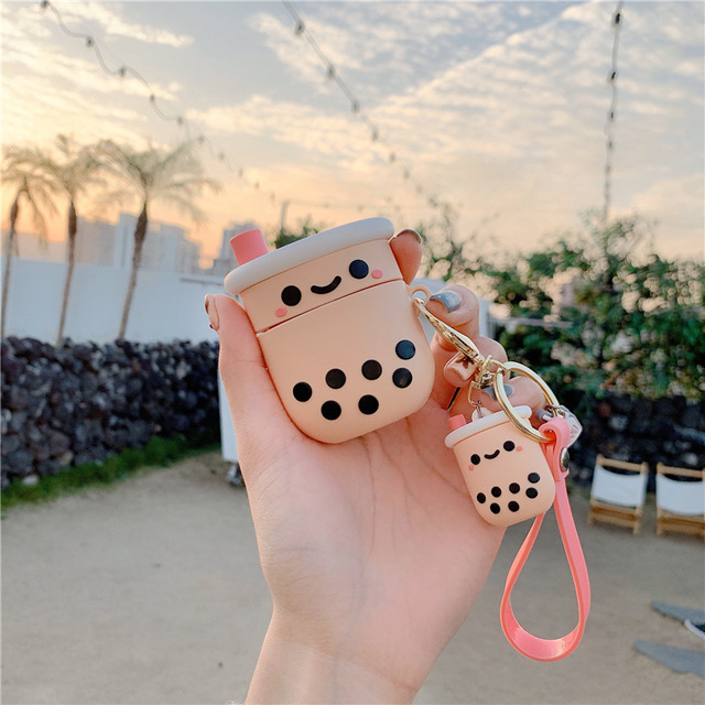 Bubble Tea Silicone Airpod Case - QT BEET